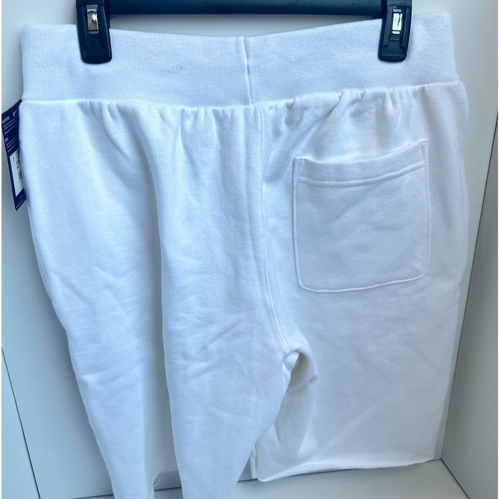 New CHAMPION White Reverse Weave Color Shadow Cut Off Shorts - Picture 10 of 11